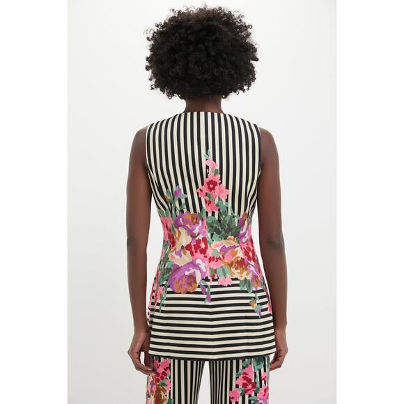 TUCKERNUCK Flowering Trellis Structured Rhoda Tunic Top Size 12 NWT - Picture 2 of 8